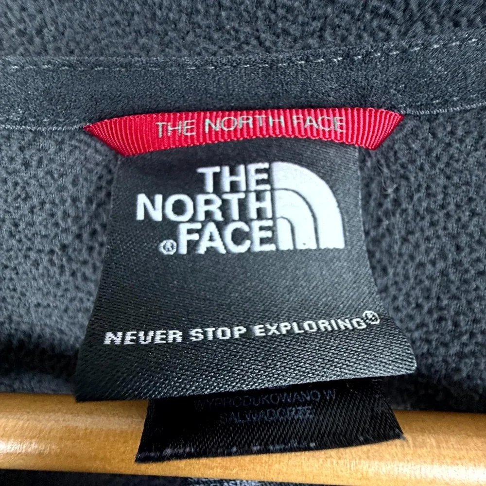 The North Face Fleece Sweatshirt Mens 2XL Black Long Sleeve Quarter Zip Pullover